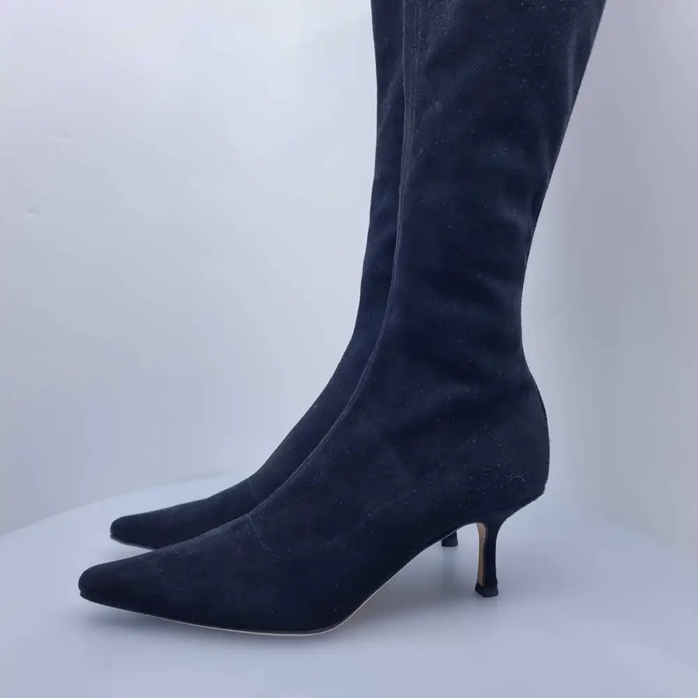 Jimmy Choo Midnight Suede Heeled Boots